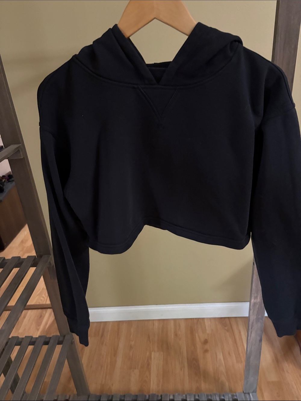 lululemon athletica Black Cropped Hoodie